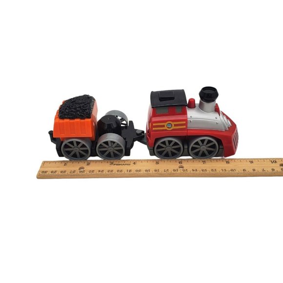 Mega Bloks incomplete train/truck parts freight timber logging wood coal toy. - Picture 2 of 5